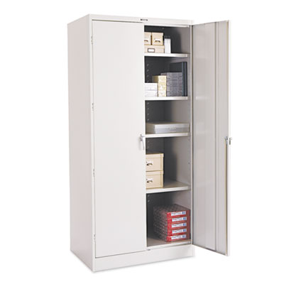 78" High Deluxe Cabinet, 36w x 24d x 78h, Light Gray