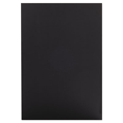 Foam Board, CFC-Free Polystyrene, 20 x 30, Black Surface and Core, 10/Carton
