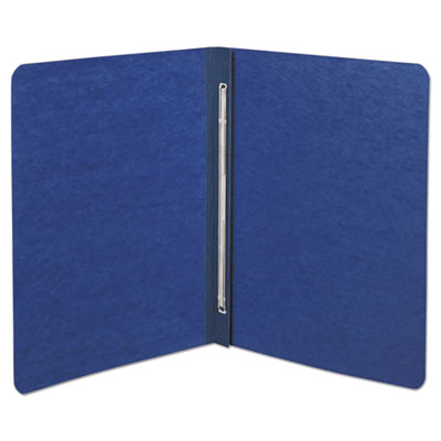 PRESSTEX Report Cover with Tyvek Reinforced Hinge, Side Bound, Two-Piece Prong Fastener, 3" Capacity, 8.5 x 11, Dark Blue