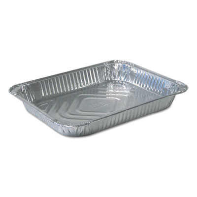 Aluminum Steam Table Pans, Half-Size Shallow?79.5 oz., 1.69" Deep, 10.38 x 12.75, 100/Carton