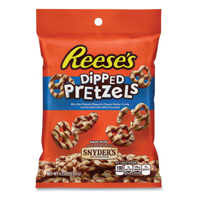 Dipped Pretzels, 4.25 oz Bag, 4/Carton, Ships in 1-3 Business Days