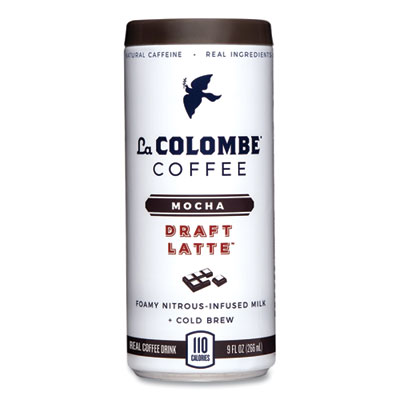 Cold Brew Draft Latte, Mocha, 9 oz Can, 12/Carton