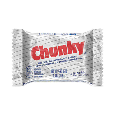 Chunky Bar, Individually Wrapped, 1.4 oz, 24/Carton, Ships in 1-3 Business Days