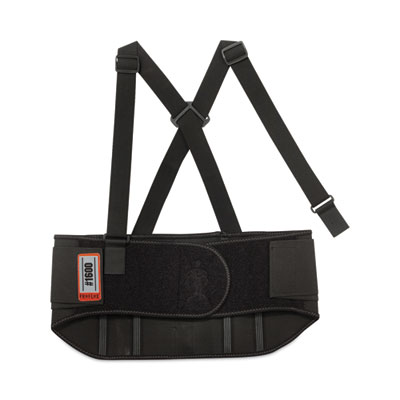 ProFlex 1600 Standard Elastic Back Support Brace, 3X-Large, 46" to 52" Waist, Black, Ships in 1-3 Business Days