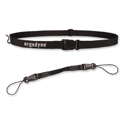 Squids 3135 Barcode Scanner Belt with Hook + Adaptor Strap, Small: 29" to 53" Long, Black, Ships in 1-3 Business Days