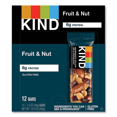 Fruit and Nut Bars, Fruit and Nut Delight, 1.4 oz, 12/Box
