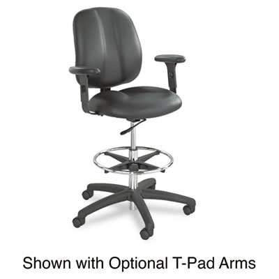 Apprentice II Extended-Height Chair, Supports Up to 250 lb, 22" to 32" Seat Height, Black