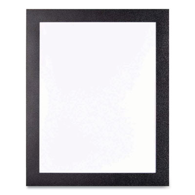 Self Adhesive Sign Holders, 8.5 x 11 Insert, Clear with Black Border, 2/Pack