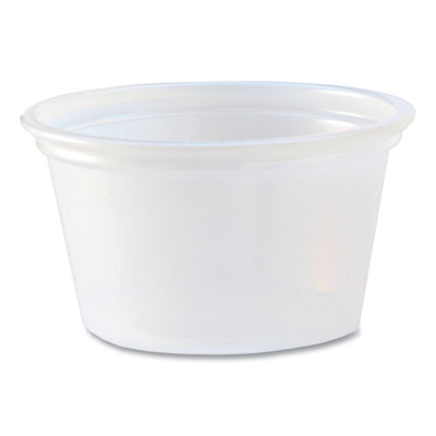 Portion Cups, 0.75 oz, Translucent, 125/Sleeve, 20 Sleeve/Carton