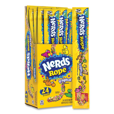Nerds Rope Candy, Tropical, 0.92 oz Bag, 24/Carton, Ships in 1-3 Business Days
