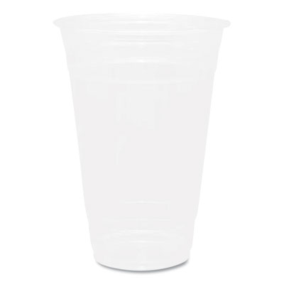 PET Plastic Cups, 20 oz, Clear, 1,000/Carton