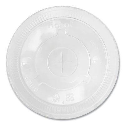 PET Lids, Fits 32 oz Cold Cups, Flat Lid, Clear, 600/Carton