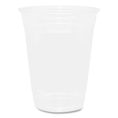 PET Plastic Cups, 16 oz, Clear, 1,000/Carton