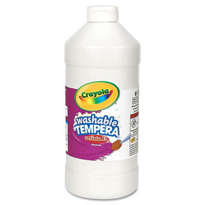 Artista II Washable Tempera Paint, White, 32 oz Bottle