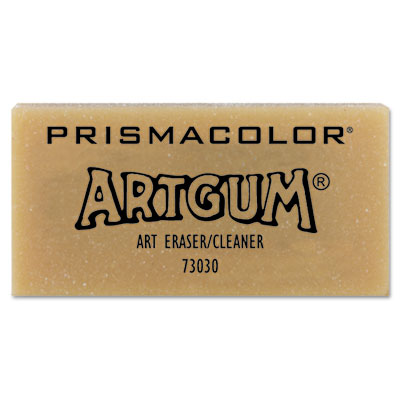 ARTGUM Eraser, For Pencil Marks, Rectangular Block, Large, Off White, Dozen