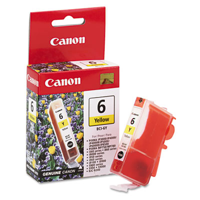 4708A003 (BCI-6) Ink, 370 Page-Yield, Yellow
