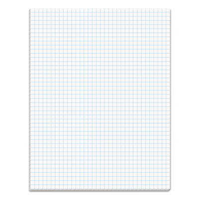 Quadrille Pads, Quadrille Rule (4 sq/in), 50 White 8.5 x 11 Sheets