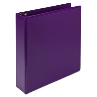Earth?s Choice Plant-Based Durable Fashion View Binder, 3 Rings, 2" Capacity, 11 x 8.5, Purple, 2/Pack