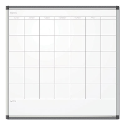 PINIT Magnetic Dry Erase Undated One Month Calendar, 35 x 35, White