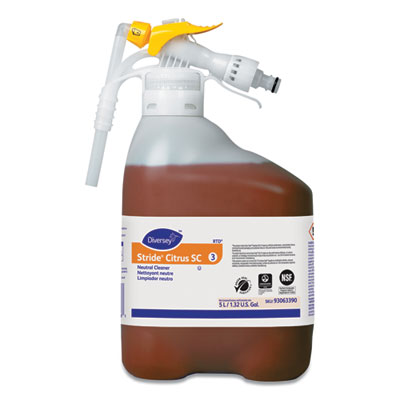 Stride Neutral Cleaner, Citrus, 1.32 gal Bottle