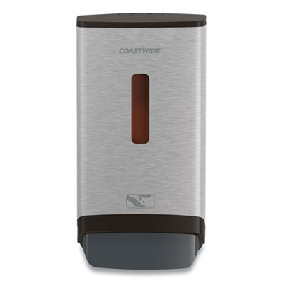 J Series Manual Hand Soap Dispenser, 1,200 mL, 6.02 x 4.01 x 11.59, Black/Metallic