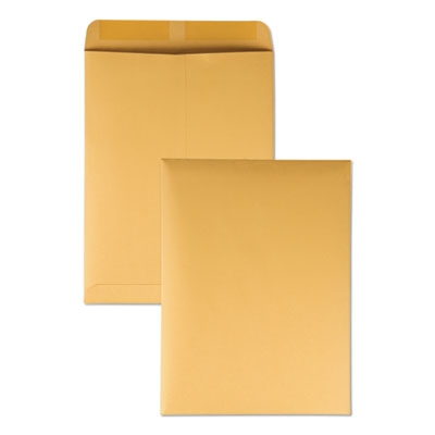 Catalog Envelope, 20 lb Bond Weight Kraft, #10 1/2, Square Flap, Gummed Closure, 9 x 12, Brown Kraft, 250/Box