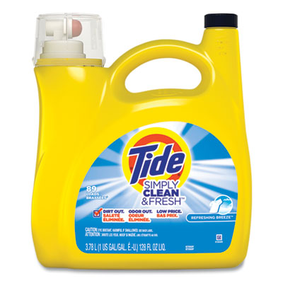 Simply Clean and Fresh Laundry Detergent, Refreshing Breeze, 138 oz Bottle