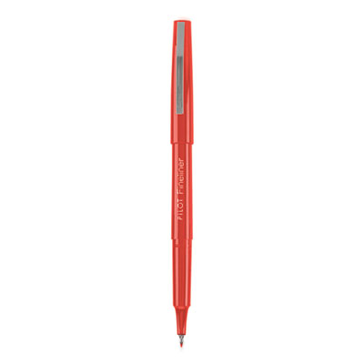 Fineliner Markers, Fine Bullet Tip, Red, Dozen