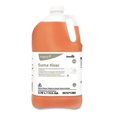 Suma Klear A10 Rinse Aid, 1 gal Bottle, 4/Carton