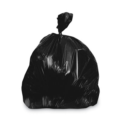 Linear Low-Density Can Liners, 90-96 gal, 2 mil, 57 x 75, Black, 50/Carton