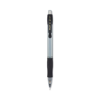 G2 Mechanical Pencil, 0.7 mm, HB (#2), Black Lead, Clear/Black Barrel, Dozen