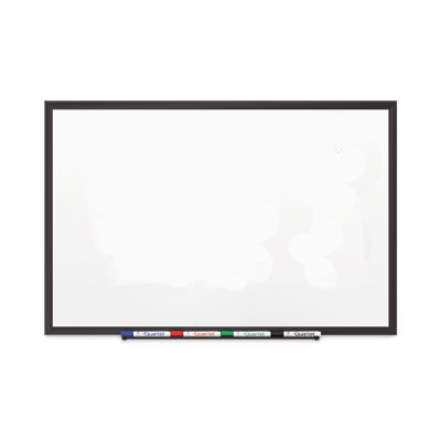 Classic Series Porcelain Magnetic Dry Erase Board, 36 x 24, White Surface, Black Aluminum Frame