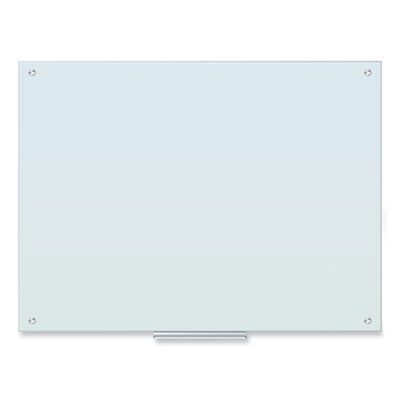 Glass Dry Erase Board, 47 x 35, White Surface
