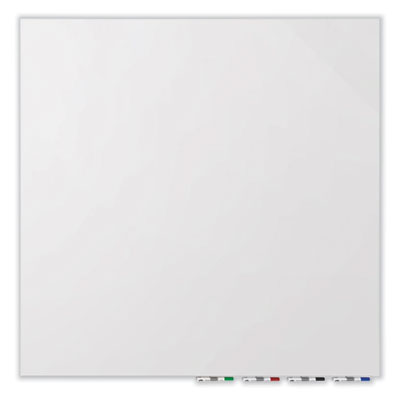 Aria Low Profile Magnetic Glass Whiteboard, 60 x 36, White Surface, Ships in 7-10 Business Days