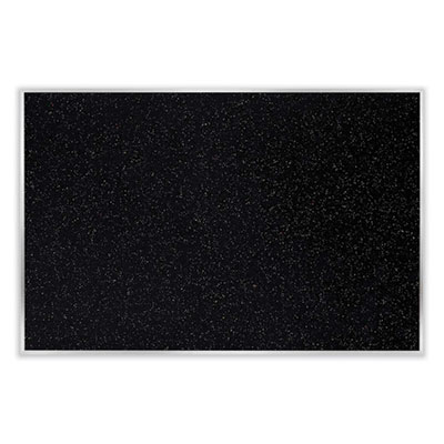 Satin Aluminum-Frame Recycled Rubber Bulletin Boards, 96.5 x 48.5, Confetti Surface, Ships in 7-10 Business Days