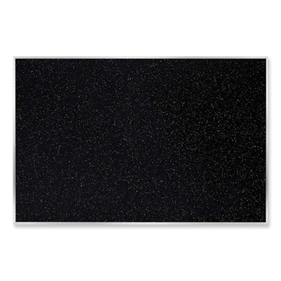Satin Aluminum-Frame Recycled Rubber Bulletin Boards, 72.5 x 48.5, Confetti Surface, Ships in 7-10 Business Days