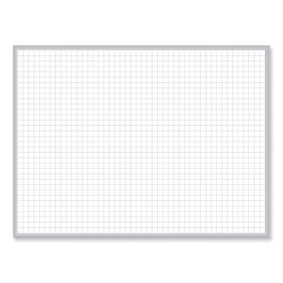 Non-Magnetic Whiteboard with Aluminum Frame, 48 x 35.81, White Surface, Satin Aluminum Frame, Ships in 7-10 Business Days