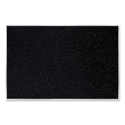 Satin Aluminum-Frame Recycled Rubber Bulletin Boards, 120.5 x 48.5, Confetti Surface, Ships in 7-10 Business Days