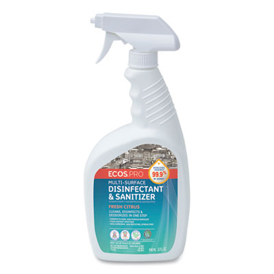 Multi-Purpose Disinfectant & Sanitizer, Fresh Citrus Scent, 32 oz Spray Bottle