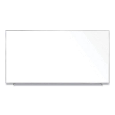 Magnetic Porcelain Whiteboard with Aluminum Frame, 120.59 x 60.47, White Surface, Satin Aluminum Frame,Ships in 7-10 Bus Days