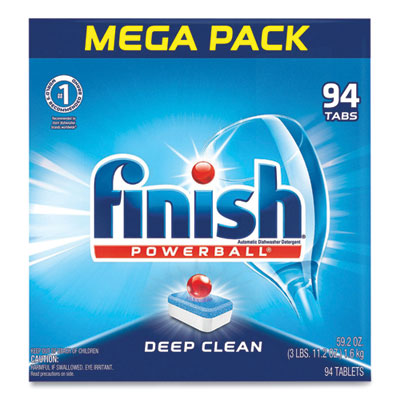 Powerball Dishwasher Tabs, Fresh Scent, 94/Box, 4 Boxes/Carton
