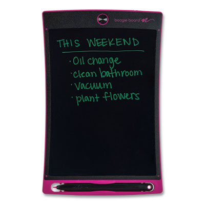 Jot 8.5 Reusable Writing Tablet, 8.5" LCD Screen, 6.75" x 0.62" x 10.37", Pink/Black