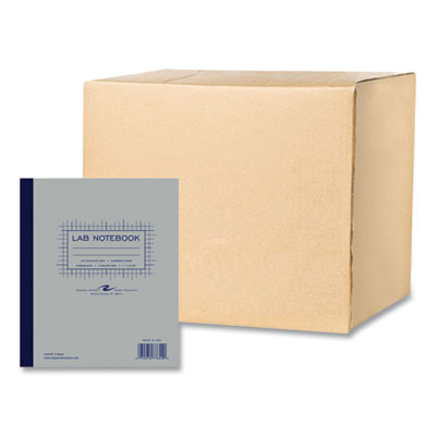 Lab and Science Carbonless Notebook, Quad Rule (4 sq/in), Gray Cover, (200) 11 x 9.25 Sheets, 5/CT,Ships in 4-6 Business Days