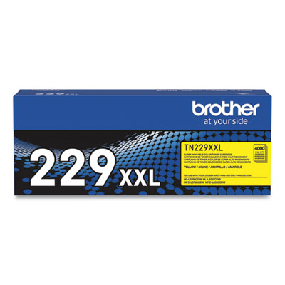 TN229XXLY Super High-Yield Toner, 4,000 Page-Yield, Yellow