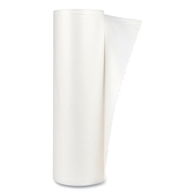 High-Density Commercial Can Liners Value Pack, 45 gal, 11 mic, 40" x 46", Clear, 25 Bags/Roll, 10 Rolls/Carton