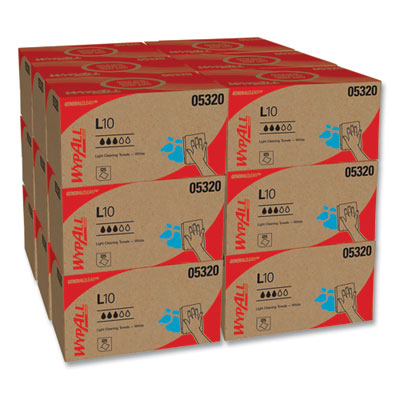 L10 Towels, POP-UP Box, 1-Ply, 9 x 10.5, White, 125/Box, 18 Boxes/Carton