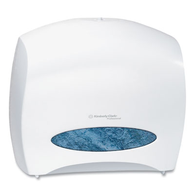 JRT Jr. Escort Jumbo Roll Bath Tissue Dispenser, 16 x 5.75 x 13.88, Pearl White